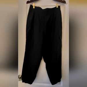 Black cargo jogger from Lane Bryant.